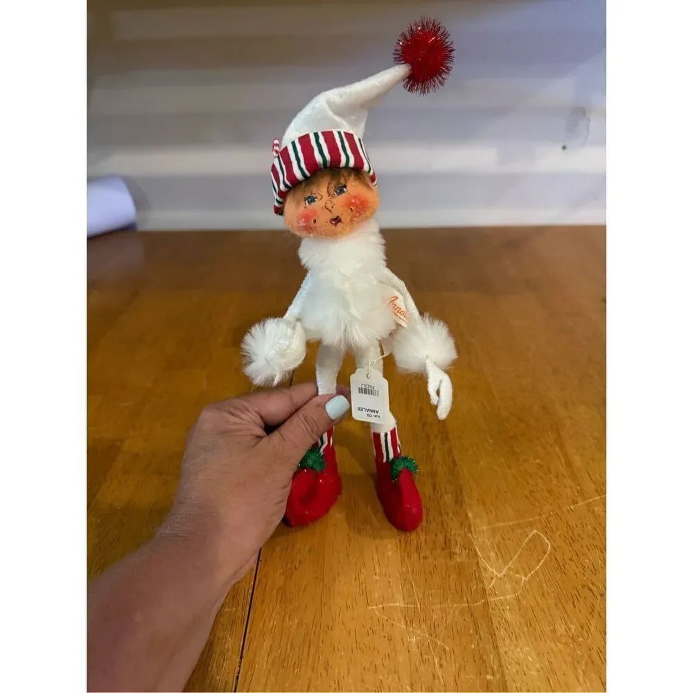 Annalee White Pixie Elf Doll Christmas 2005